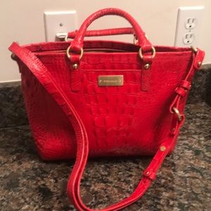 Brahmin red leather purse